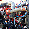 Red 2020 Peterbilt 389