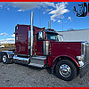 Red 2020 Peterbilt 389