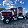 Red 2020 Peterbilt 389