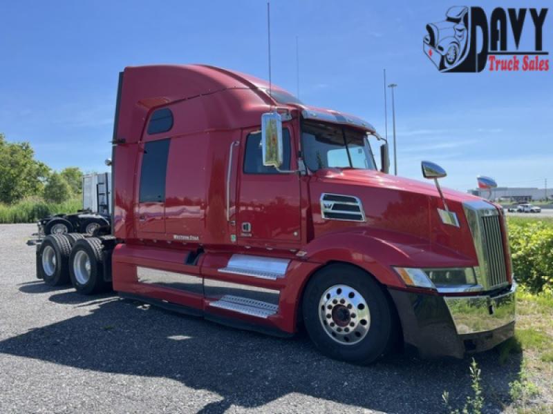 Red 2017 Western Star 5700 Highway Tractor 72" DBL Mid Roof at Davy Truck Sales